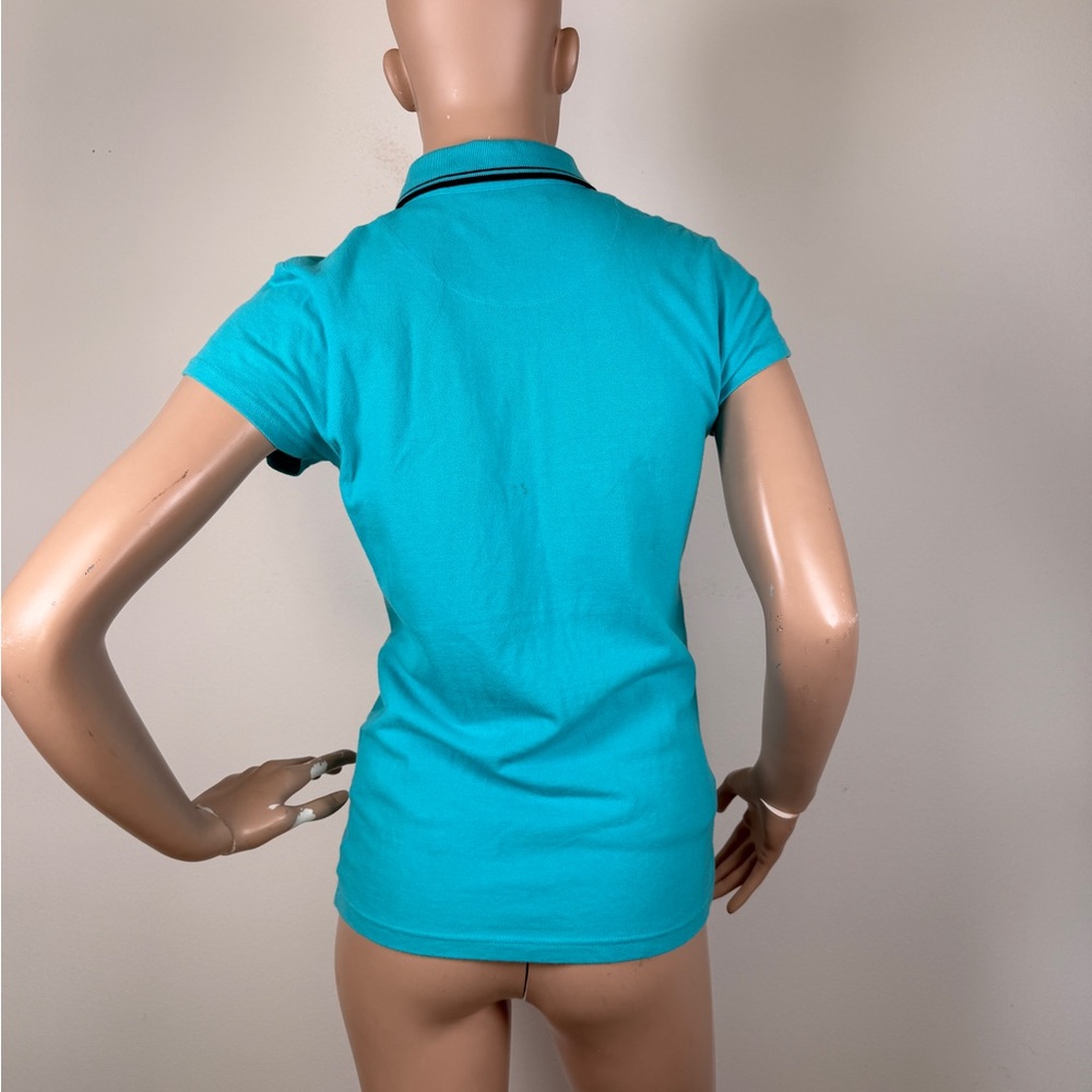 Ben Sherman Turquoise Button Down polo Shirt - Picture 4 of 5